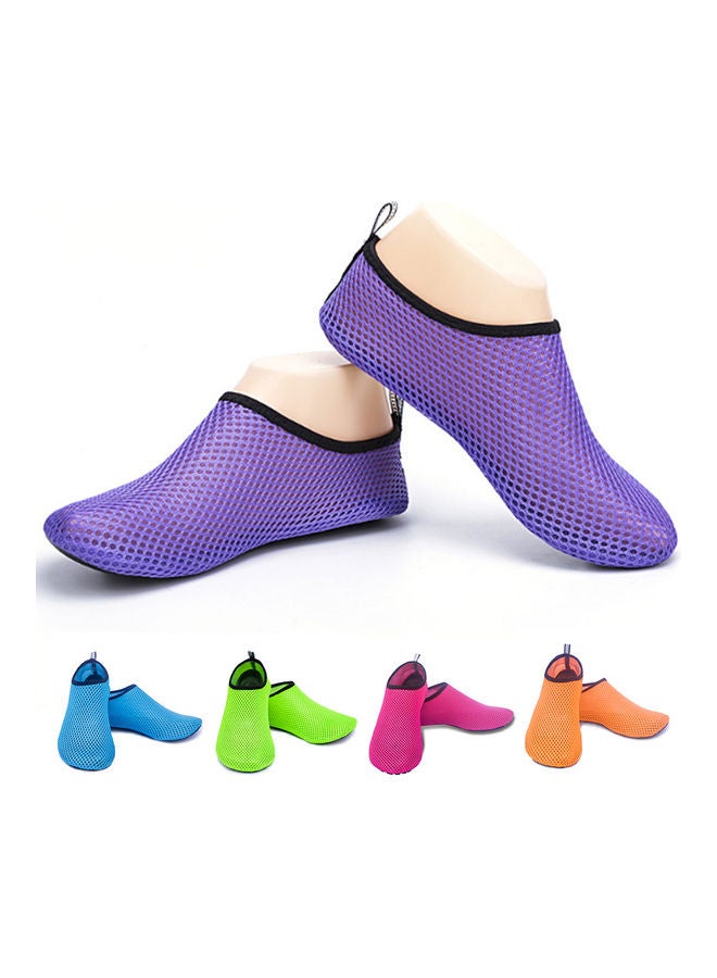 Generic Summer Unisex Mesh Quick Drying Anti Slip Swim Beach Barefoot Shoes Diving Socks 27x11x2cm - Image 2