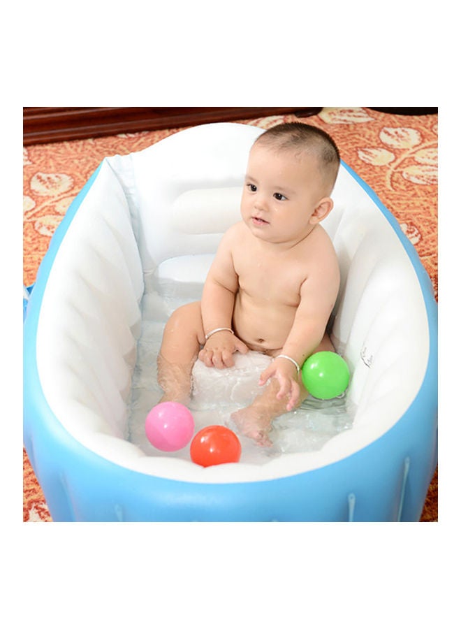 Portable Foldable Baby Infant Inflatable Bathtub Shower Basin Swimming Pool 98x65x28cm - Image 2