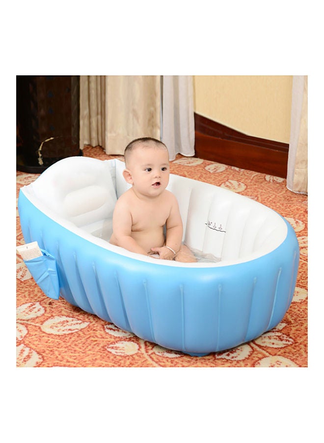 Portable Foldable Baby Infant Inflatable Bathtub Shower Basin Swimming Pool 98x65x28cm - Image 4