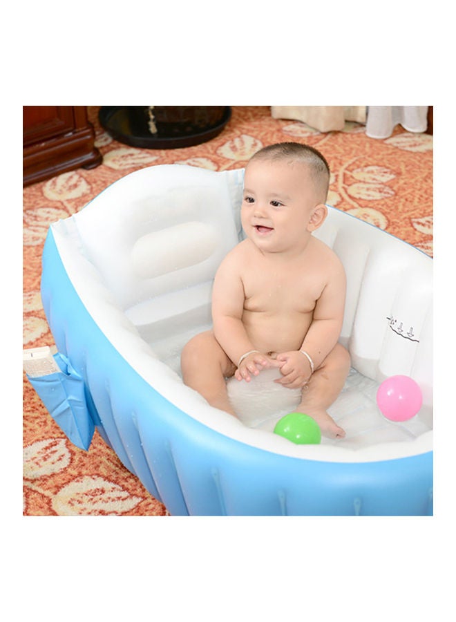 Portable Foldable Baby Infant Inflatable Bathtub Shower Basin Swimming Pool 98x65x28cm - Image 3