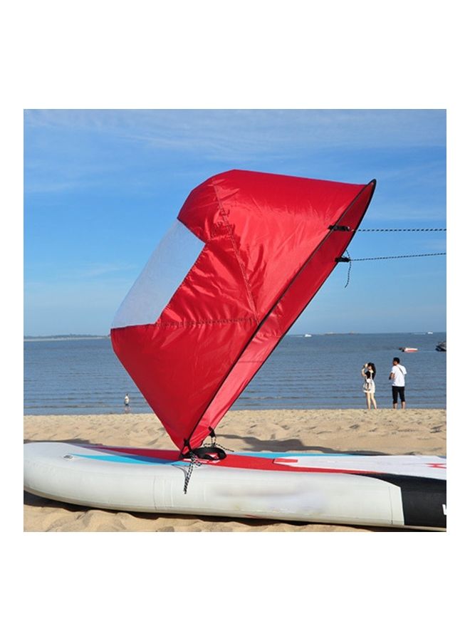 Generic - Foldable Transparent Window Summer Surfing Wind Sail for Kayak Canoe Rowing Boat 38x38x6cm - Image 1
