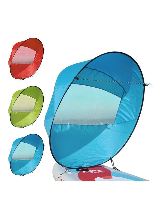 Generic - Foldable Transparent Window Summer Surfing Wind Sail for Kayak Canoe Rowing Boat 38x38x6cm - Image 1