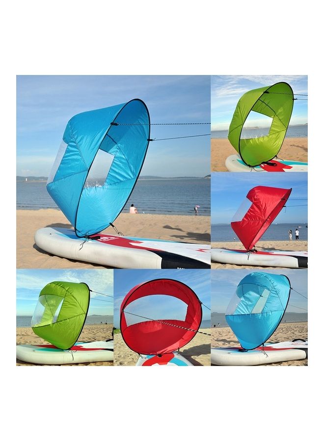 Generic - Foldable Transparent Window Summer Surfing Wind Sail for Kayak Canoe Rowing Boat 38x38x6cm - Image 1