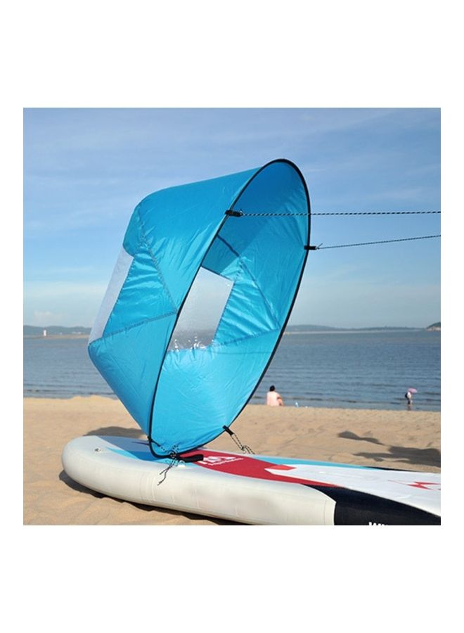 Generic - Foldable Transparent Window Summer Surfing Wind Sail for Kayak Canoe Rowing Boat 38x38x6cm - Image 1