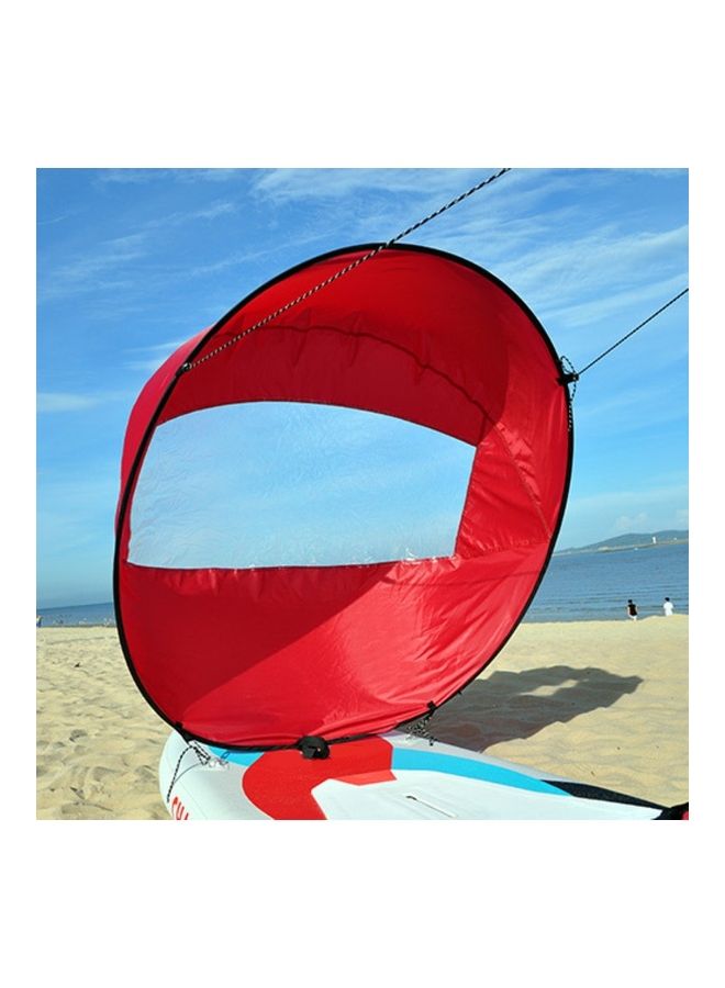 Generic - Foldable Transparent Window Summer Surfing Wind Sail for Kayak Canoe Rowing Boat 38x38x6cm - Image 1