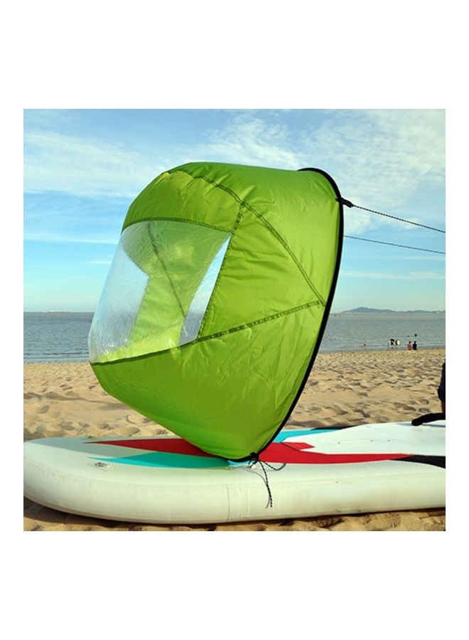 Generic - Foldable Transparent Window Summer Surfing Wind Sail for Kayak Canoe Rowing Boat 38x38x6cm - Image 1