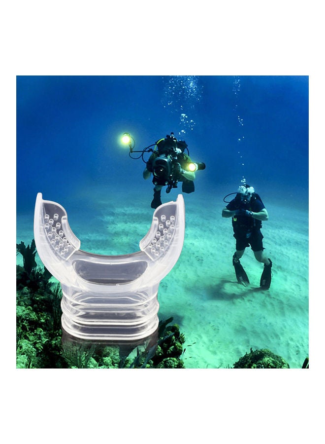 Generic - Disposable Silicone Dive Tube Snorkel Mouthpiece Underwater Diving Regulator 8x5x4cm - Image 1