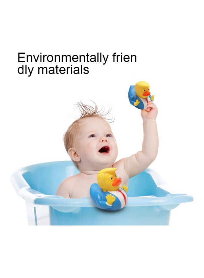 Generic Baby Kids Squeaky Trump Duck Bathing Swimming Pool Floating Stress Relieve Toy - Image 1