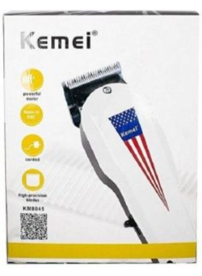Kemei Km-8845 Hair Trimmer White