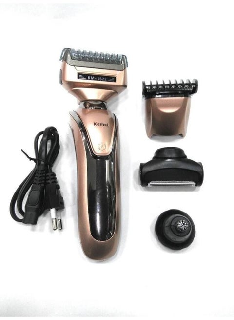 Km-1622 4X1 Rechargeable Multi Function Shaver Multicolor
