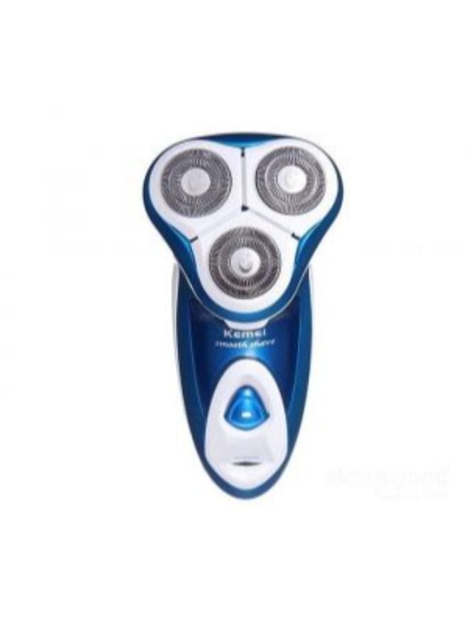 ماكينة حلاقة بشفرات دوارة للحلاقة الجافة والمبللة طراز Km-5880 أزرق
