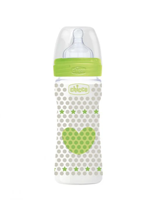 Chicco Well Being Feeding Bottle, 250ml - Assorted