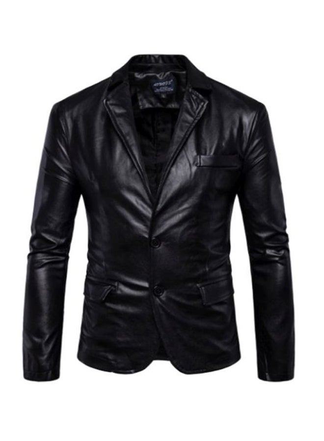 Lucky - Button Detailed Blazer Jacket Black - Image 1