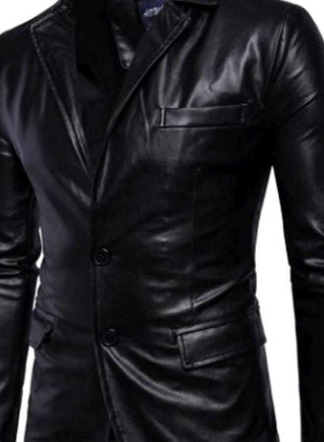 Lucky - Button Detailed Blazer Jacket Black - Image 1