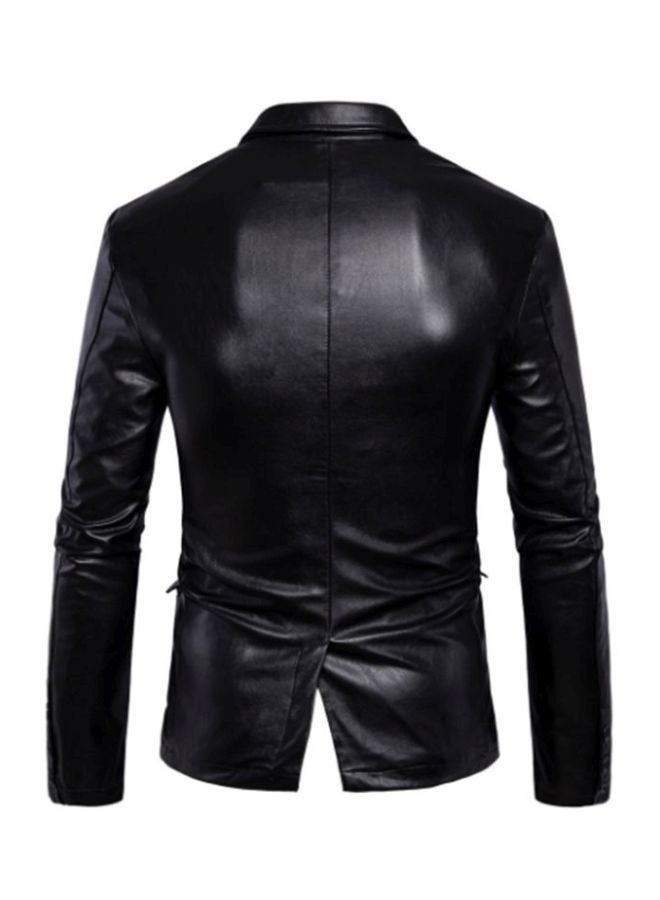Lucky - Button Detailed Blazer Jacket Black - Image 1