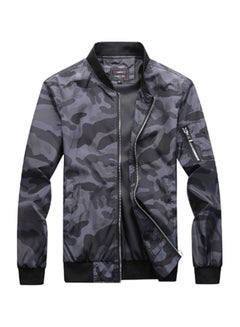 Lucky Camouflage Pattern Bomber Jacket Multicolour  - Image 1
