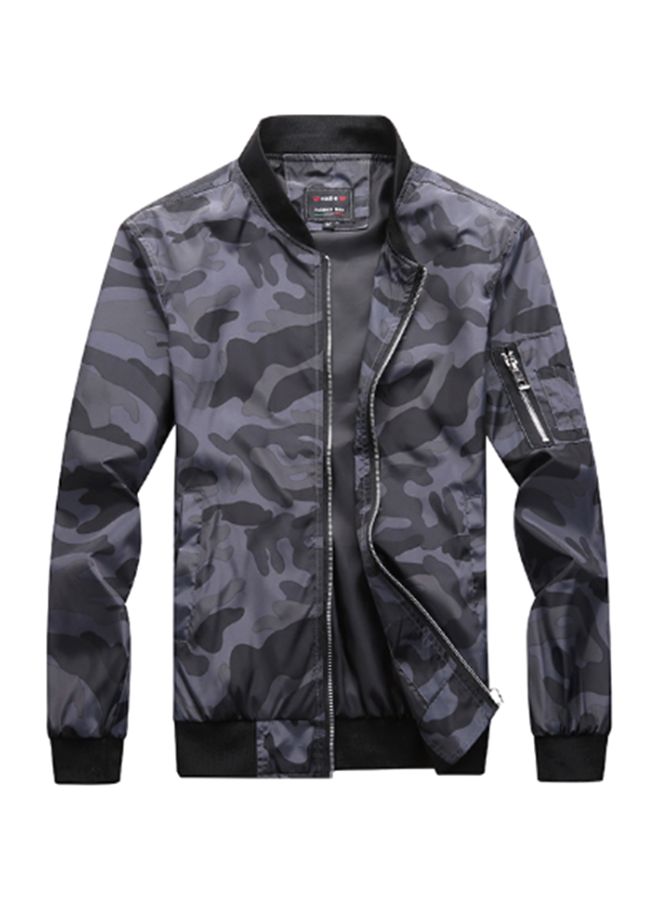 Lucky - Camouflage Pattern Bomber Jacket Multicolour - Image 1