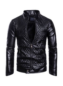 Lucky Textured Biker Jacket Black  - Image 1