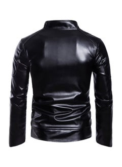 Lucky Textured Biker Jacket Black  - Image 2