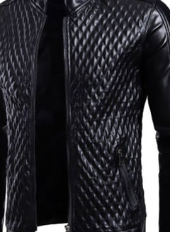 Lucky Textured Biker Jacket Black  - Image 3