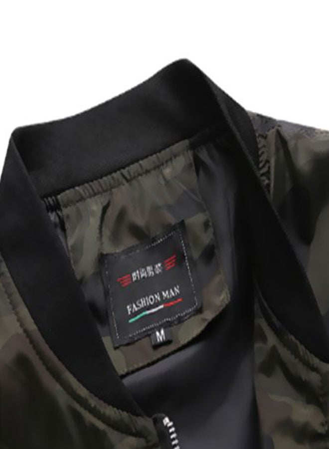 Lucky - Camouflage Pattern Bomber Jacket Multicolour - Image 1