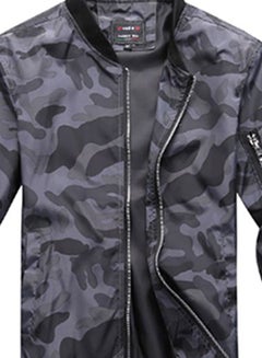 Lucky Camouflage Pattern Bomber Jacket Multicolour  - Image 3