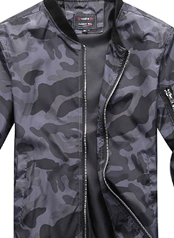 Lucky - Camouflage Pattern Bomber Jacket Multicolour - Image 1