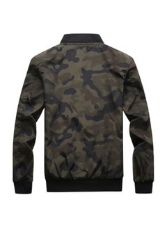 Lucky Camouflage Pattern Bomber Jacket Multicolour  - Image 2