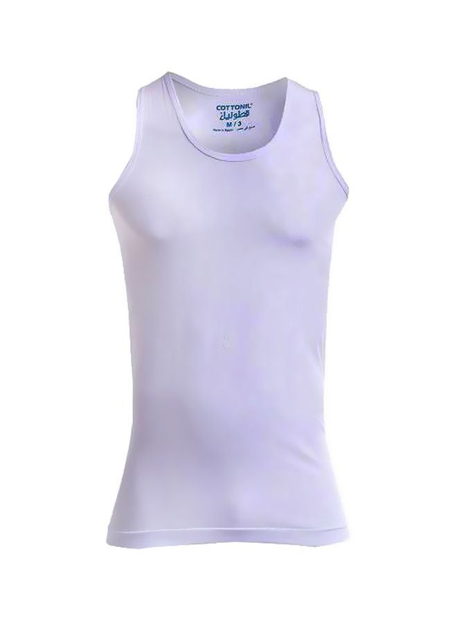 COTTONIL - 3-Piece Sleeveless Undershirt Set White - Image 1