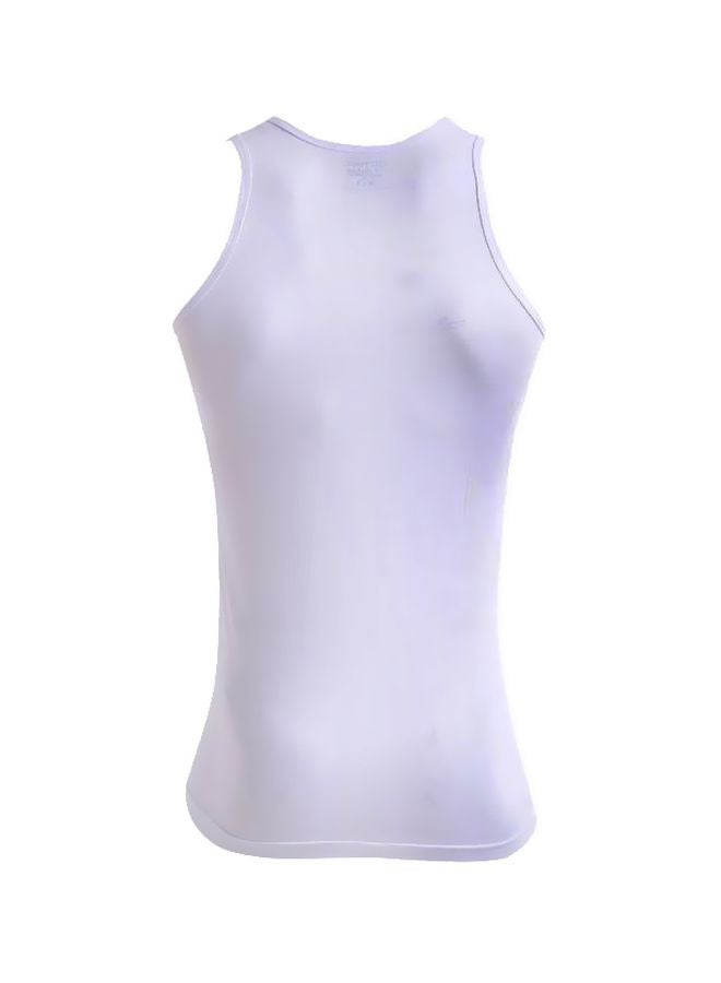 3-Piece Sleeveless Undershirt Set White