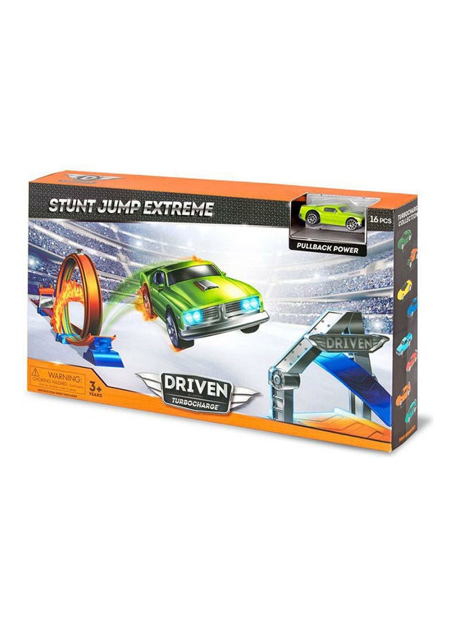 باتات مجموعة لعب سيارة مضمار سباق بهلواني من 16 قطعة - Image 1