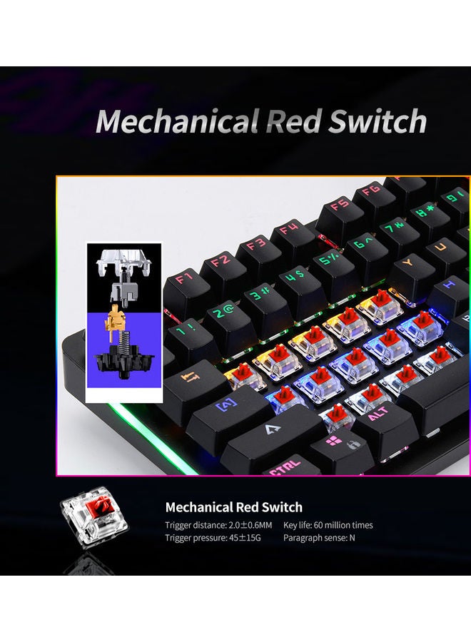 Ajazz USB Wired Keyboard And Mouse Black  - Image 2