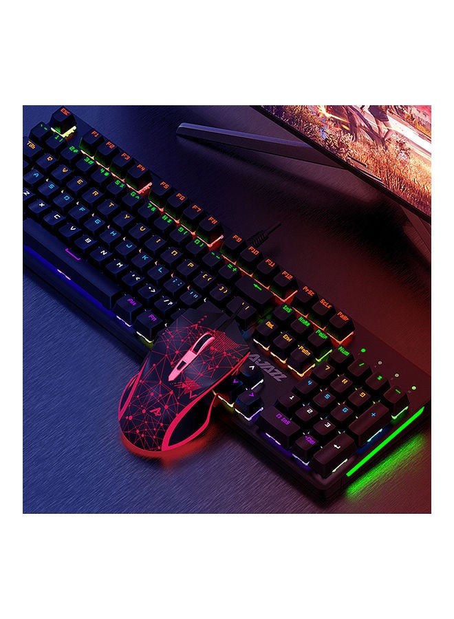 Ajazz USB Wired Keyboard And Mouse Black  - Image 3