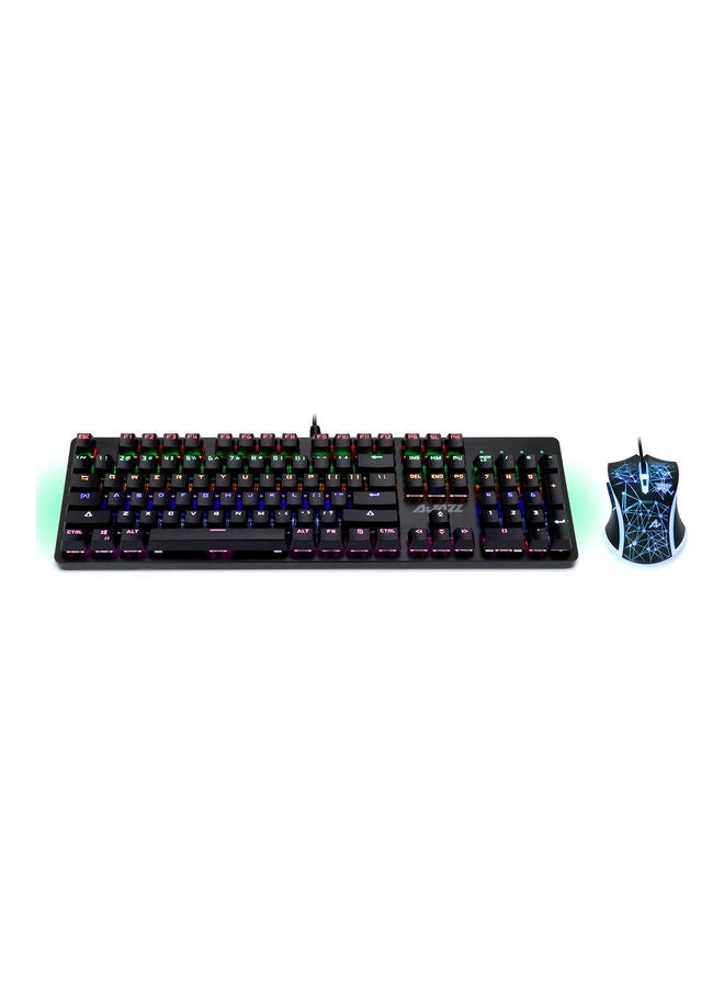 Ajazz USB Wired Keyboard And Mouse Black  - Image 4