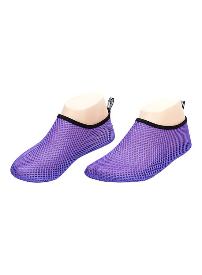 Generic Summer Unisex Mesh Quick Drying Anti Slip Swim Beach Barefoot Shoes Diving Socks 28x5x5cm 