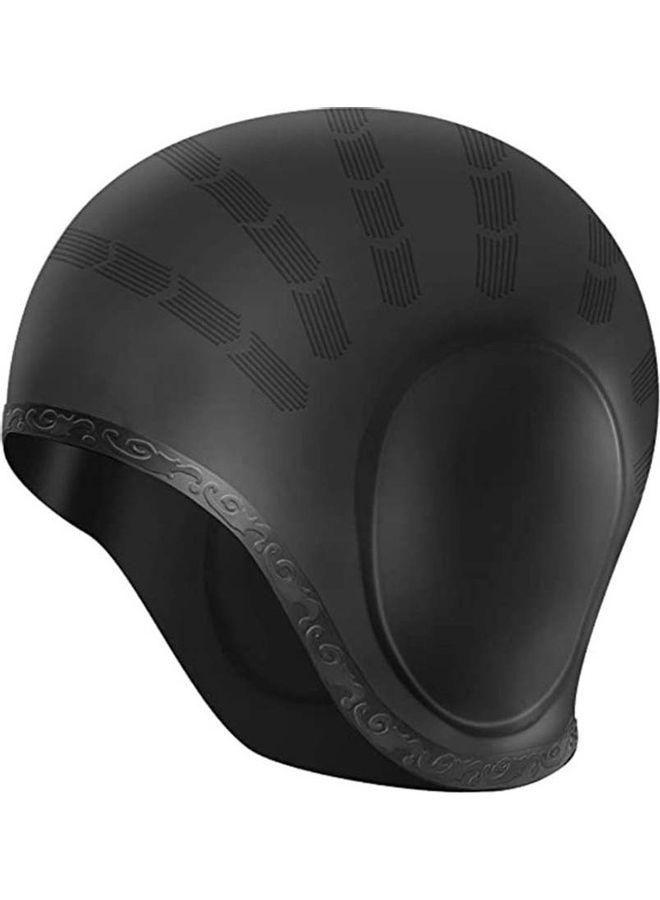 Generic Waterproof Silicone Elastic Ears Protector Men Women Swimming Pool Cap Hat 24x23x0.5cm - Image 4