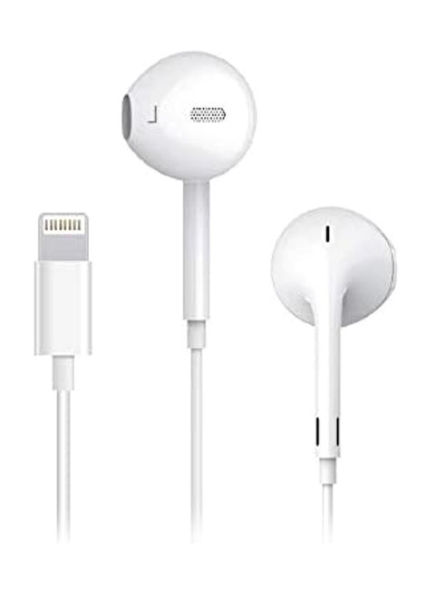 Wired In-Ear Earphones With Lightning Connector White