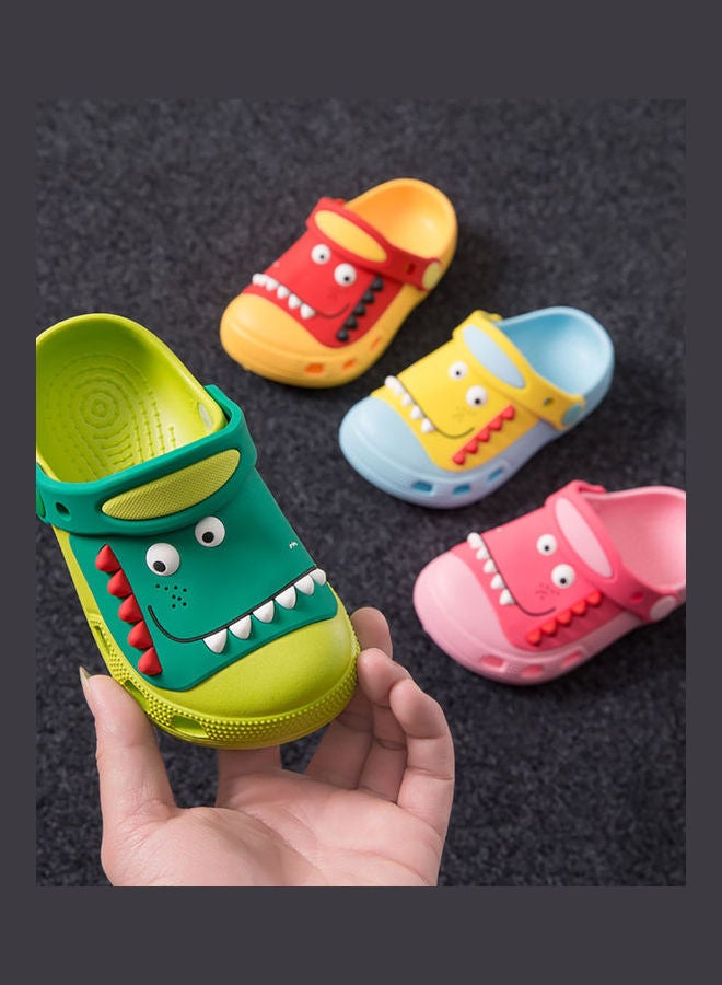 Summer Kids Baby Sandals Children Dinosaur Beach Slippers Holes Breathable Shoes Pink - Image 2