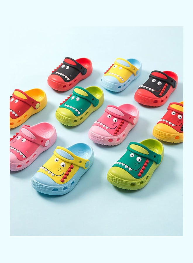 Summer Kids Baby Sandals Children Dinosaur Beach Slippers Holes Breathable Shoes Pink - Image 3