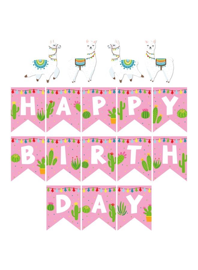 ذا بارتي بوبير لافتة لياما تحت عنوان "Happy Birthday" - Image 1