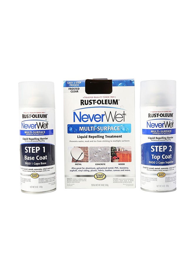 RUST-OLEUM - NeverWet Multi-Purpose Spray Kit White/Blue/Black 532ml - Image 1
