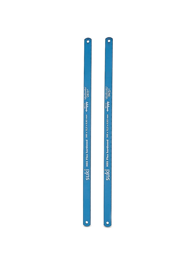 suki 2-Piece Flexible Hacksaw Blade Blue - Image 1
