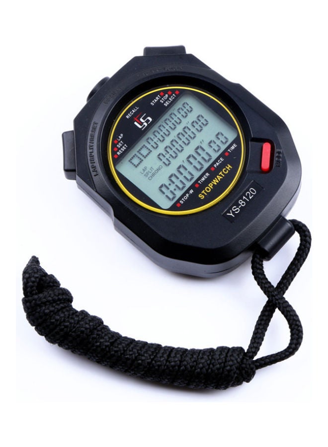 Beauenty - Three Row 60 Track Electronic Stopwatch Timer Multifunctional And Field Running black 7.5x6.2x2.1cm - Image 1