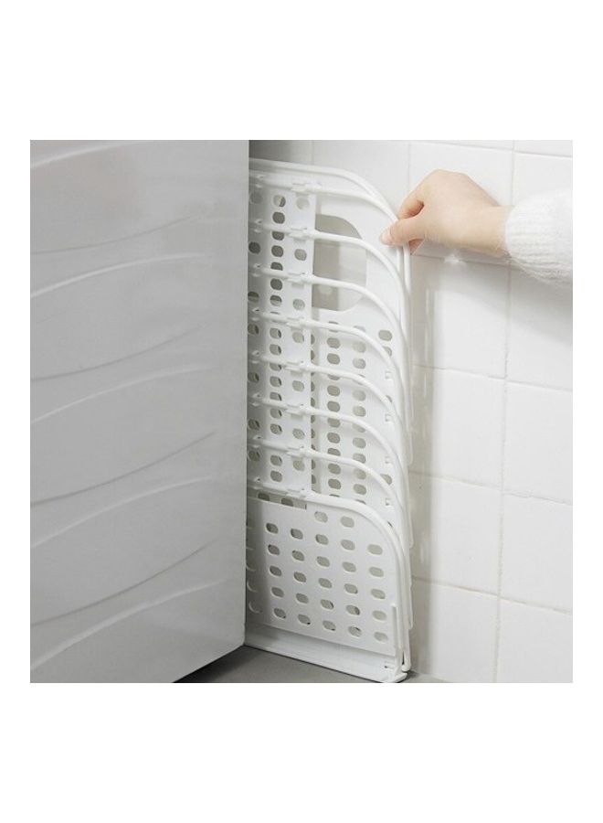 Foldable Wall Hanging Laundry Basket White 50cm - Image 3