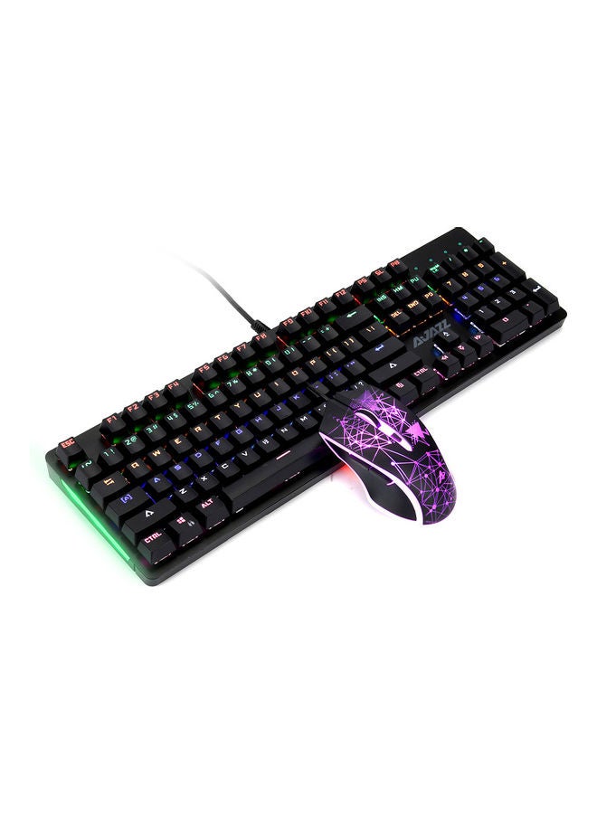 Ajazz USB Wired Keyboard And Mouse Black  - Image 4