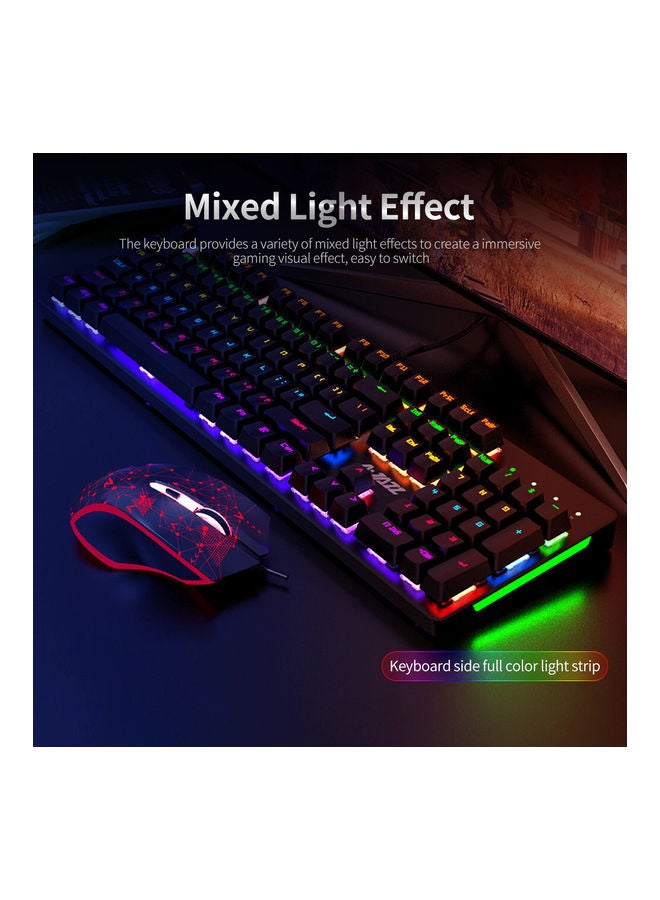 Ajazz USB Wired Keyboard And Mouse Black  - Image 2