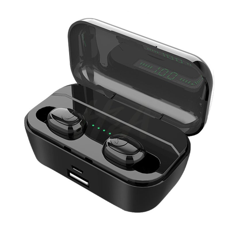 Generic - G6S TWS BT 8D Mini Wireless Earphone Headset With 3500mAh Power Bank Black - Image 1