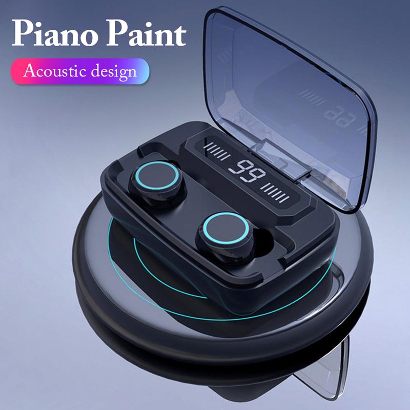 Generic - M11 TWS BT 5.0 Wireless Earphones With 2000mAh Power Bank Black - Image 1