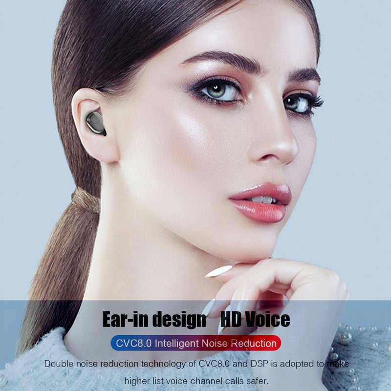 Generic - G6S TWS BT 8D Wireless Mini Earphones With 3500 mAh Power Bank Black - Image 1