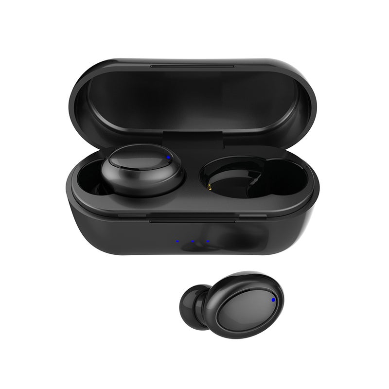 Generic - V2 TWS BT Mini Wireless Touch Control Earphones Black - Image 1